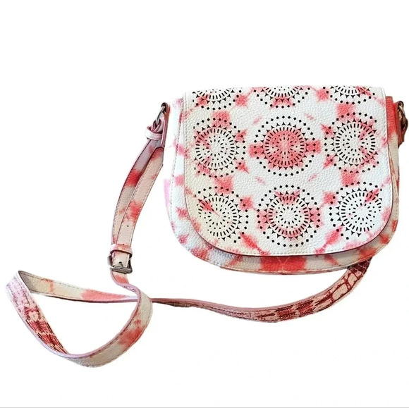 Desigual Tie Dye  Vegan Leather Bohemian Crossbody Mini Bag. - Picture 3 of 11